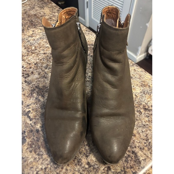 Frye Shoes - Frye Womens 8M Dark Brown Leather Pointed Toe Ankle Booties 3470014-DBN